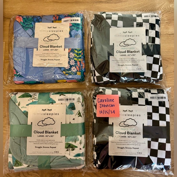 Little Sleepies Cool Checks Large Cloud - Picture 2 of 2